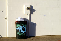 Graffiti Garbage Can